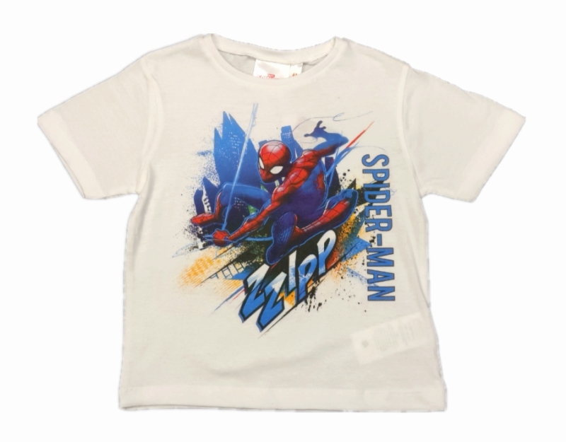 Spiderman T-Shirt Weiß - "Zzipp"